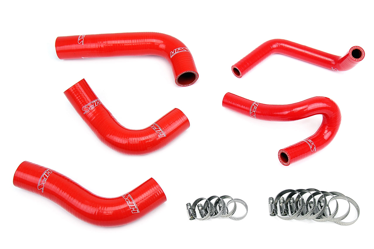 HPS シリコン ホース キット - ラジエーターおよびヒーター ホース 57-1412-RED