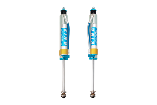 King Shocks 07-18 ジープ ラングラー JK フロント 2.5インチ径 ピギーホース付 リザーバーショック 6インチ（約15.2cm）リフト（ペア）