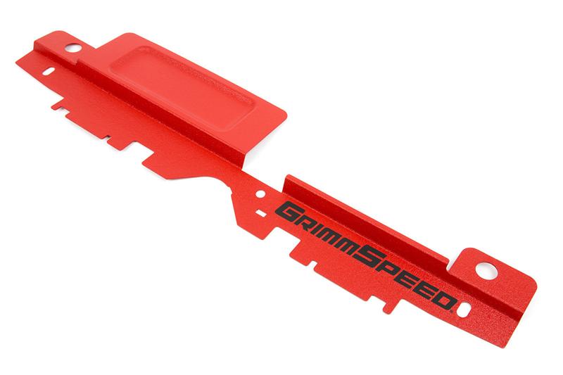 GrimmSpeed ツールトレイ付きラジエーターシュラウド レッド(縮み塗装) | スバル 2005-2009年 レガシィ / アウトバック