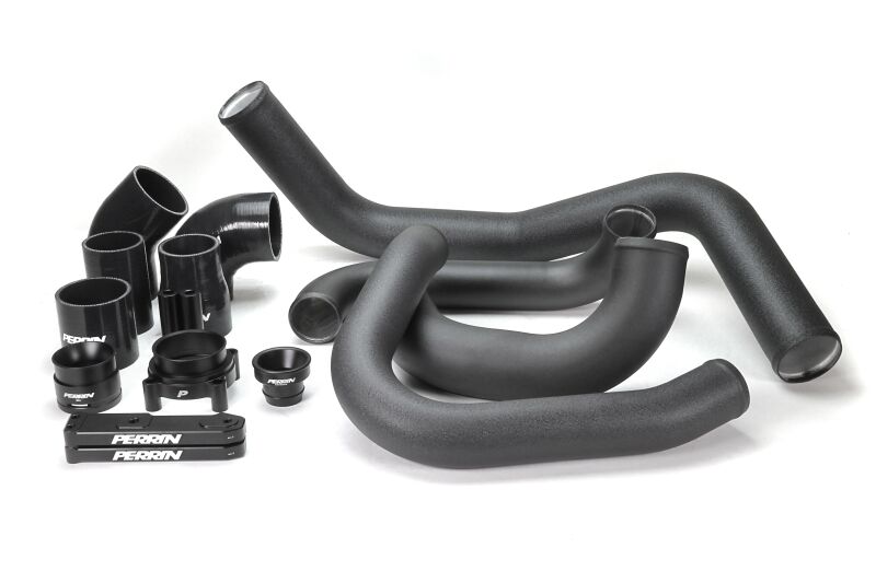 Perrin 22-26 Subaru WRX VB フロントマウントインタークーラーブーストチューブキット - ブラック