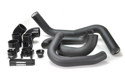 Perrin 22-26 Subaru WRX VB フロントマウントインタークーラーブーストチューブキット - ブラック