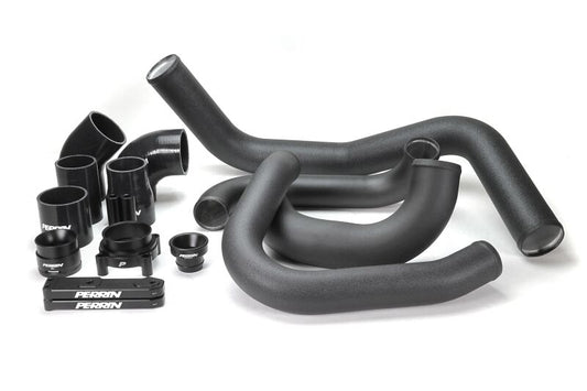 Perrin 22-26 Subaru WRX VB フロントマウントインタークーラーブーストチューブキット - ブラック