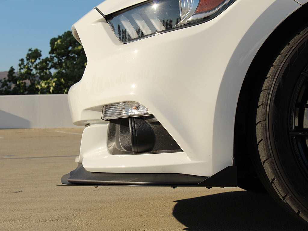 Rally Innovations 2015-2017 フォード マスタング (非GTおよびGTパフォーマンスパック両方) 3ピース フロントスプリッター [FO-P8T-FSP-02]