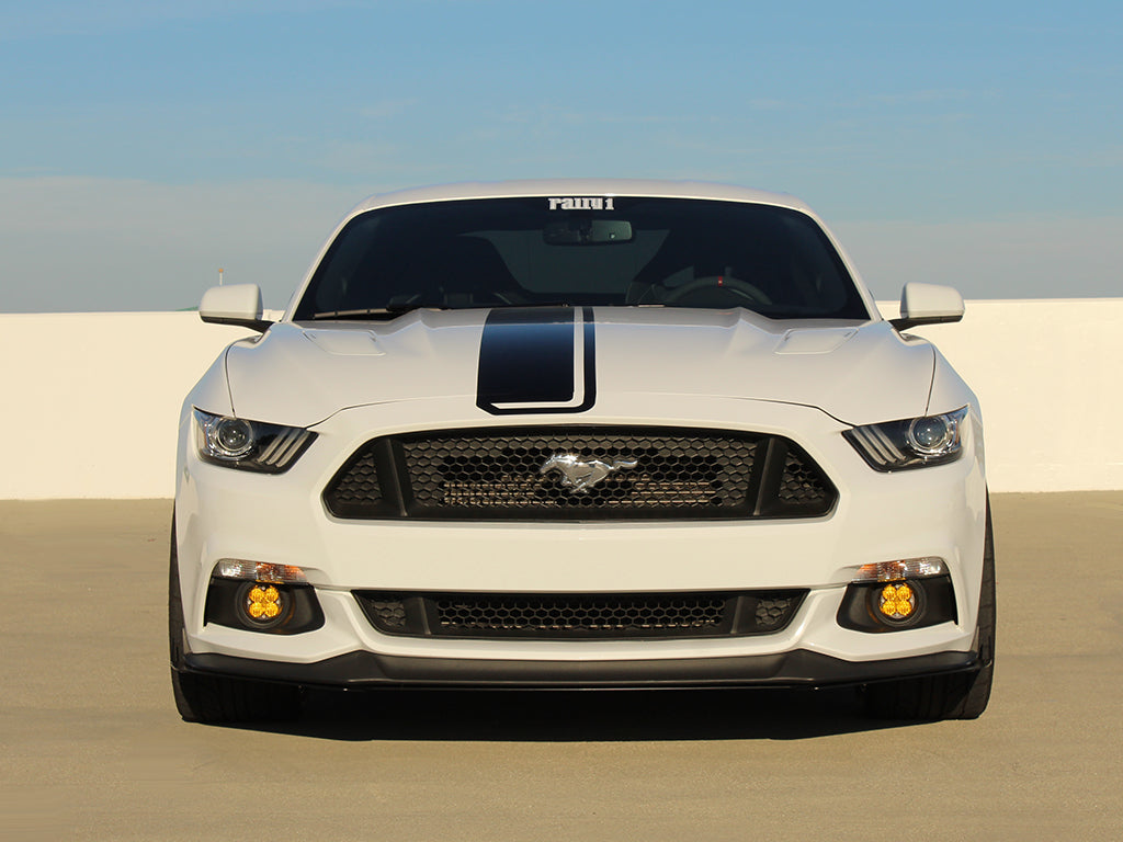 Rally Innovations 2015-2017 フォード マスタング (非GTおよびGTパフォーマンスパック両方) 3ピース フロントスプリッター [FO-P8T-FSP-02]