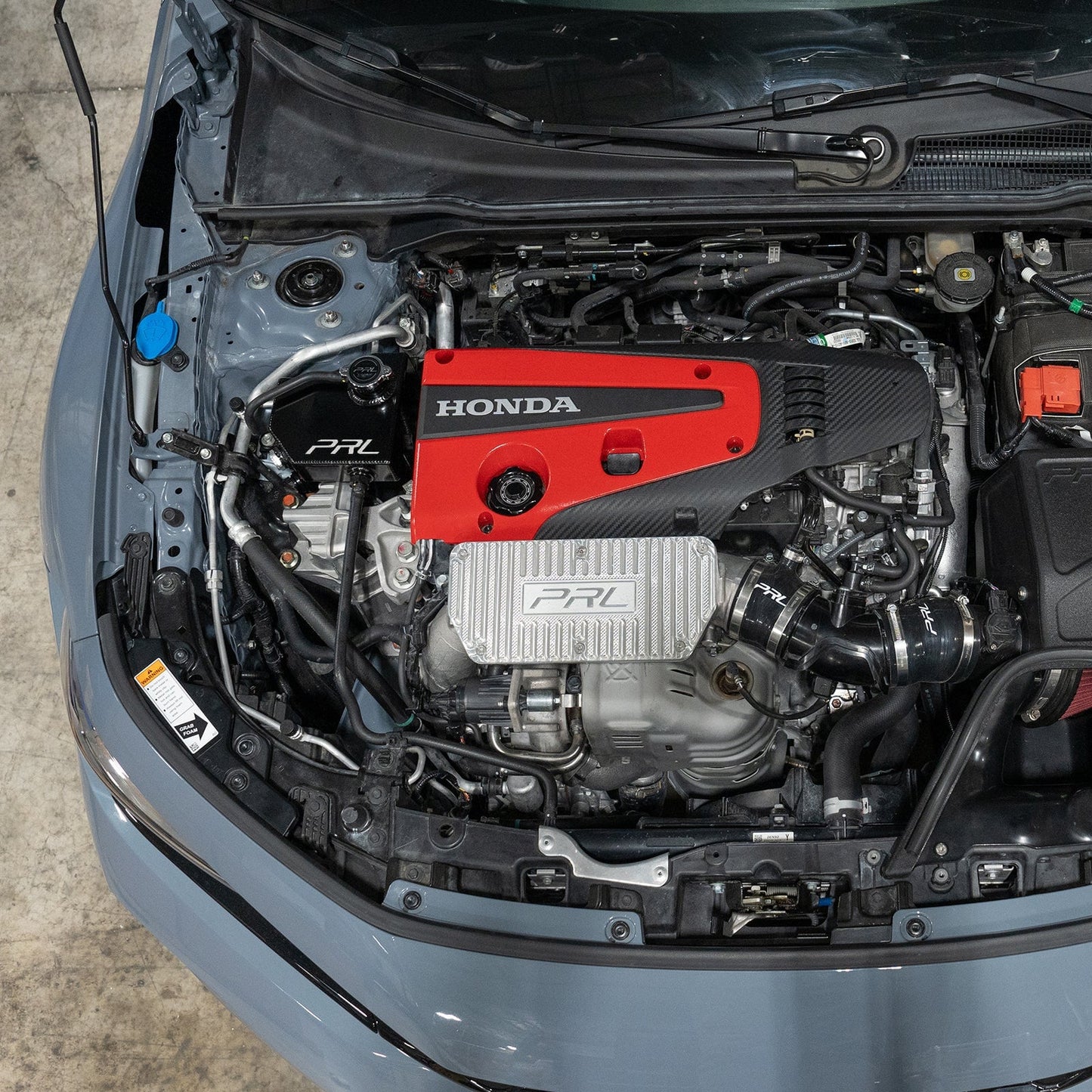 PRL Motorsports 2017-2025 ホンダ シビック タイプR、2016-2021 ホンダ シビック 1.5L ターボ、2024+ アキュラ インテグラ タイプS バッフル付クーラントリザーバータンク
