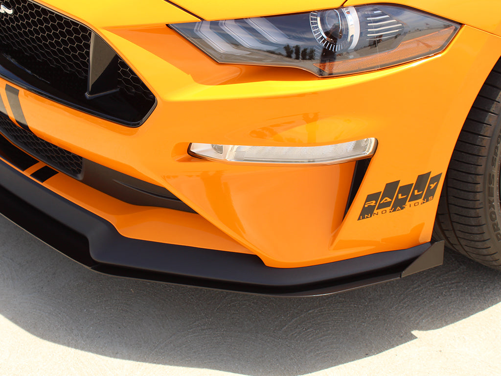 Rally Innovations 2018-2023 フォード マスタング 3ピース フロントスプリッター [FO-P8T-FSP-03]