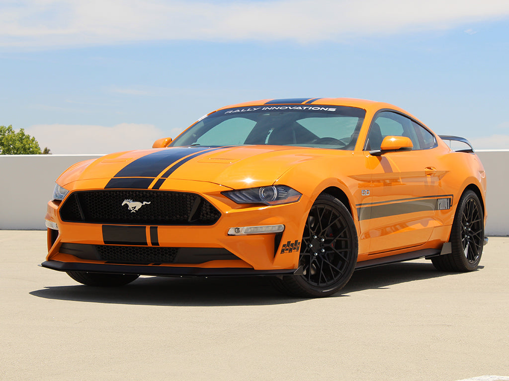 Rally Innovations 2018-2023 フォード マスタング 3ピース フロントスプリッター [FO-P8T-FSP-03]