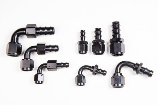 Radium Engineering 10AN 90度プッシュロック ホースエンド