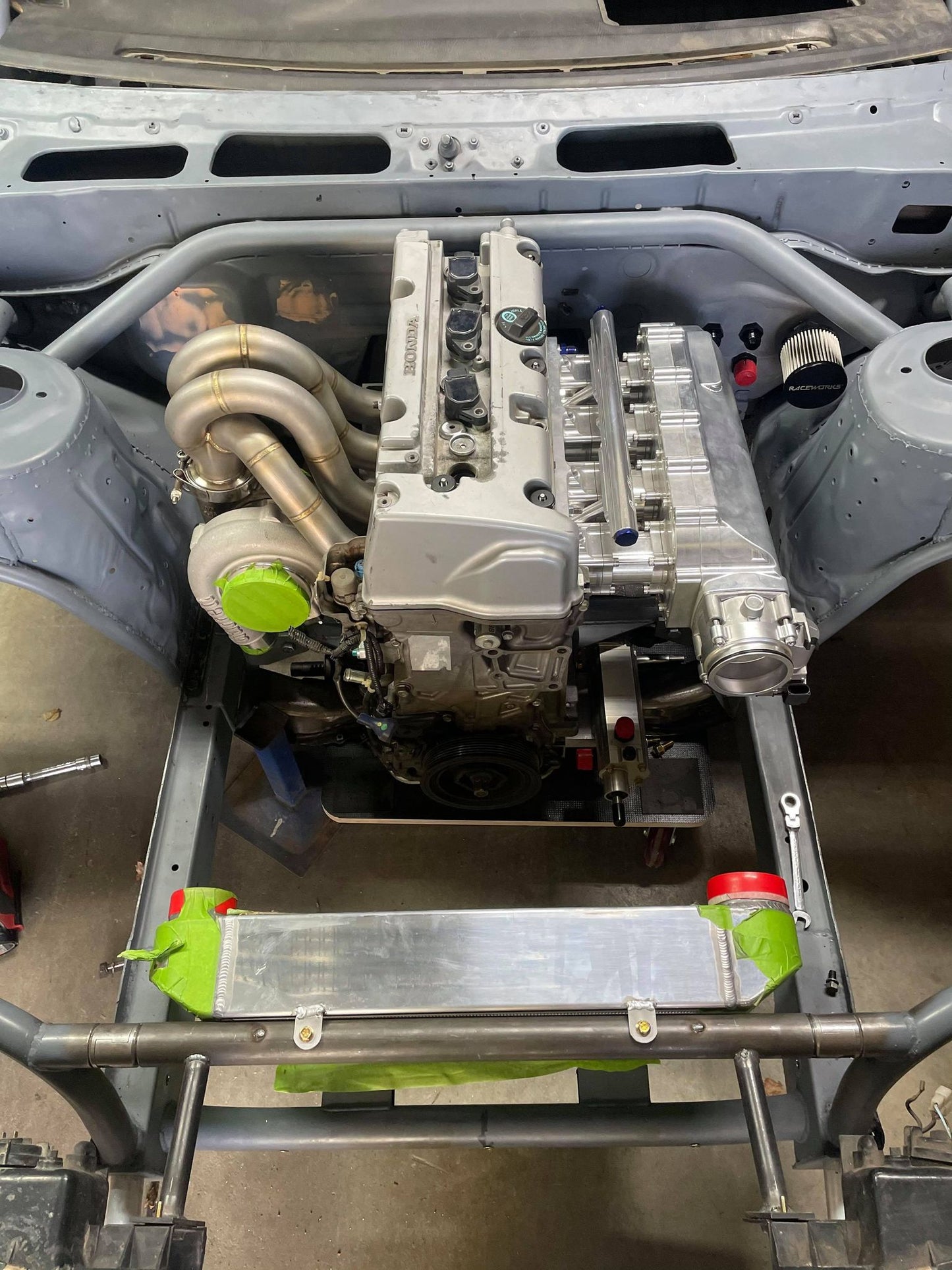 Speed Tek Auto Racing ホンダ K24 ビレットインテークマニホールド CNC RWD FWD Vtec V-TEC CNC 6061 プレナム K20