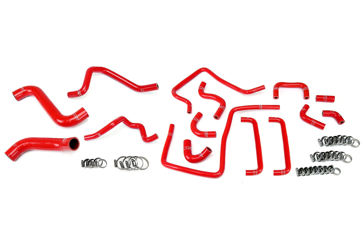 HPS シリコン ホース キット - ラジエーター、ヒーター、サポートホース 57-1815-RED