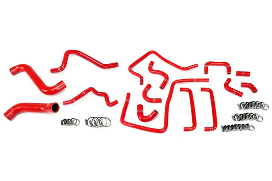 HPS シリコン ホース キット - ラジエーター、ヒーター、サポートホース 57-1815-RED