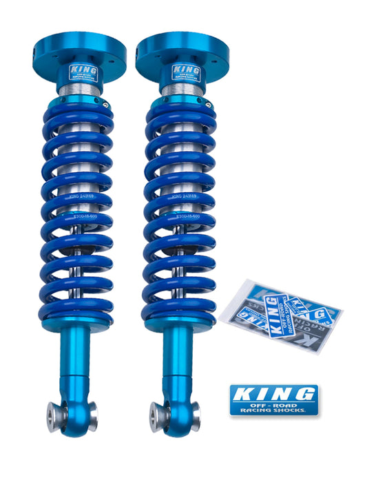 King Shocks 09-13年フォードF150 2WD フロント 2.5インチ径 内蔵リザーバー付きコイルオーバー（ペア）