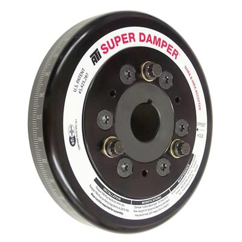 ATI ダンパー - 5.67インチ（約144mm） - アルミ製 - 6溝 - 25％アンダードライブ - LS1/LS2用 - F & V ボディ - エアコンなし - 1個セット