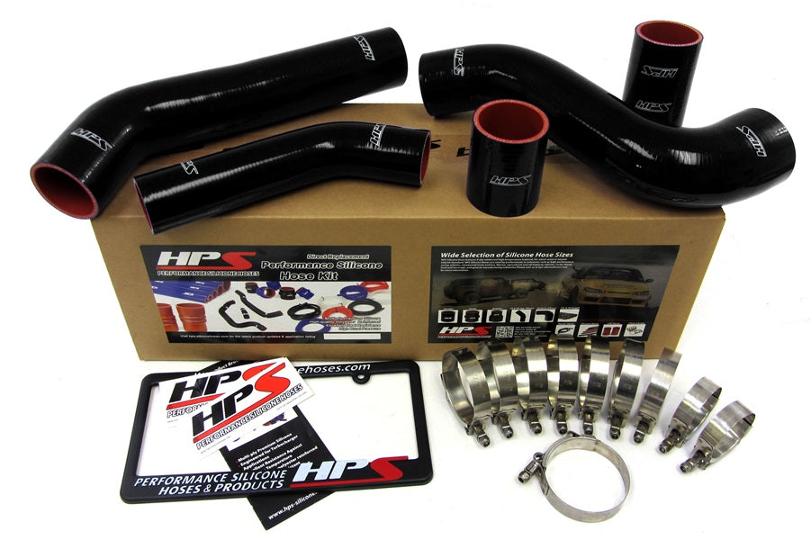 HPS シリコン ホース キット - インタークーラー ホース ブーツ 57-1228-BLK