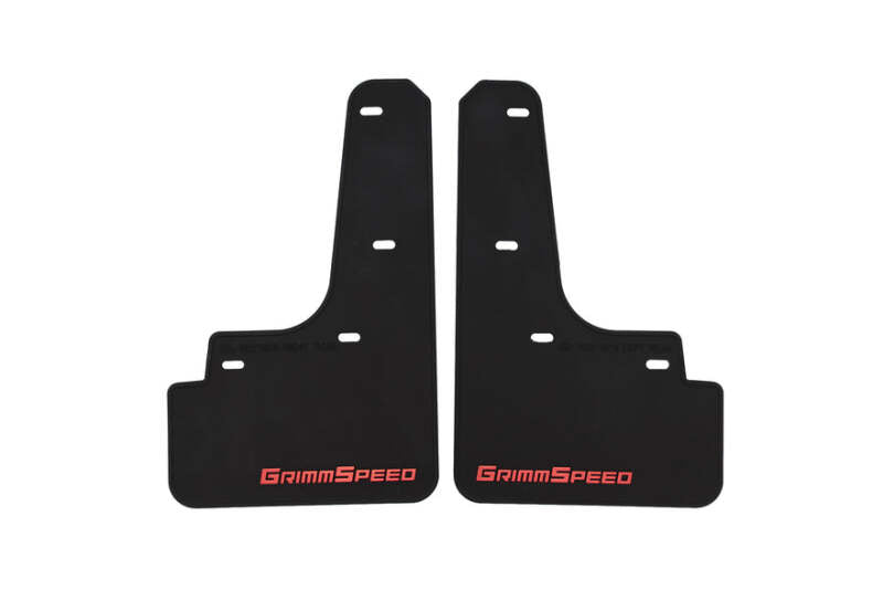 GrimmSpeed マッドフラップ ブラック/レッドロゴ | スバル 2022-2025年 WRX(VB)