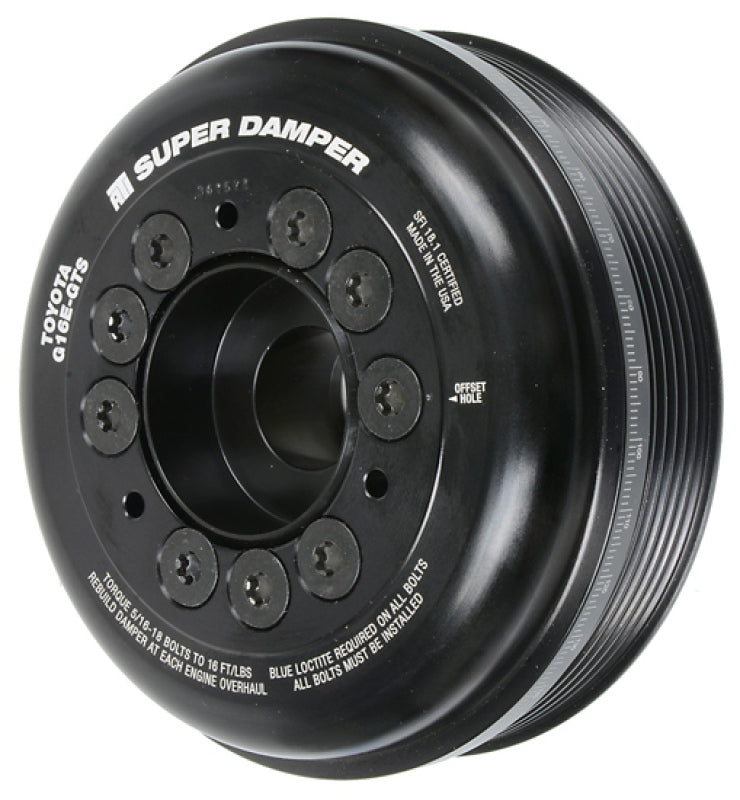 ATI ダンパー - 5.885インチ（約149.5mm） - アルミニウム製 - トヨタ G16E-GTS エンジン対応 - 3リング