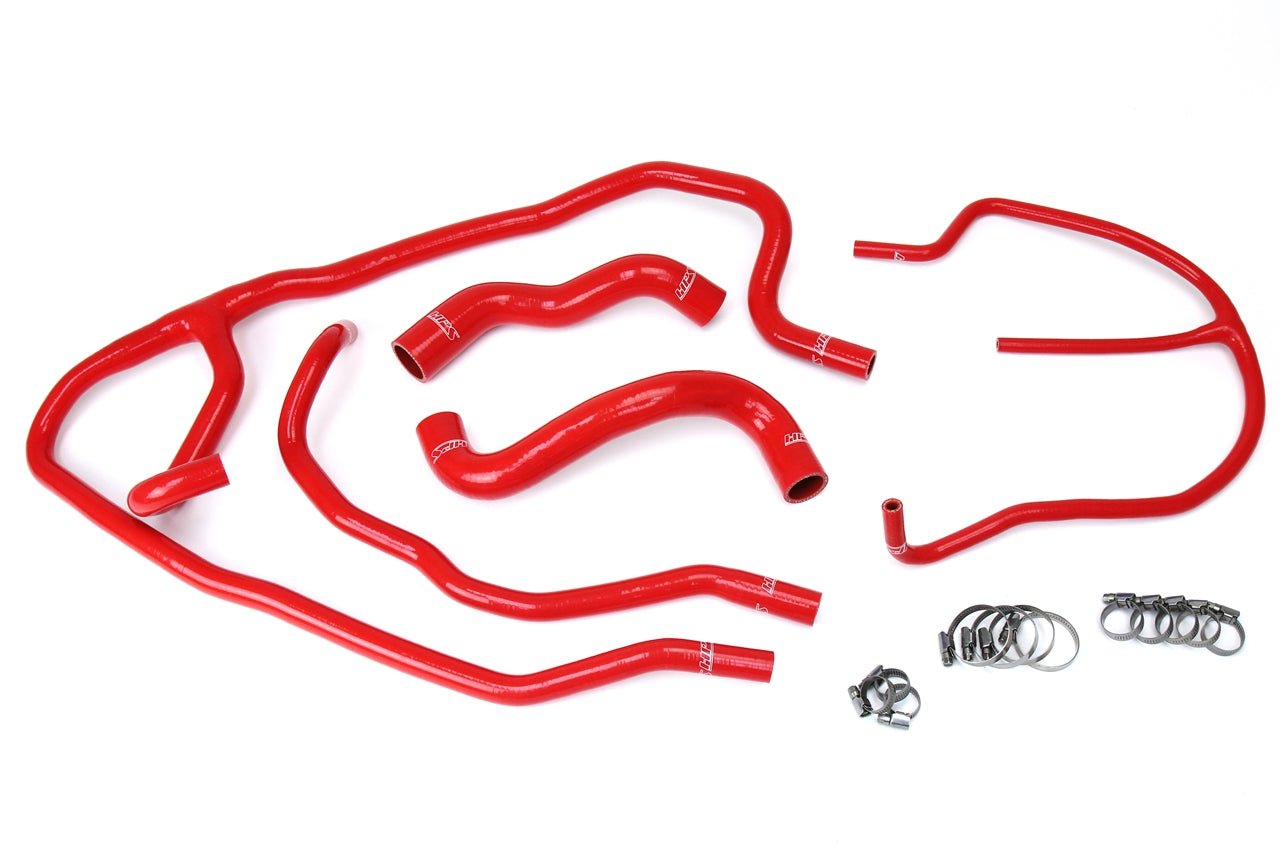 HPS シリコン ホース キット - ラジエーターおよびヒーター ホース 57-1276-RED