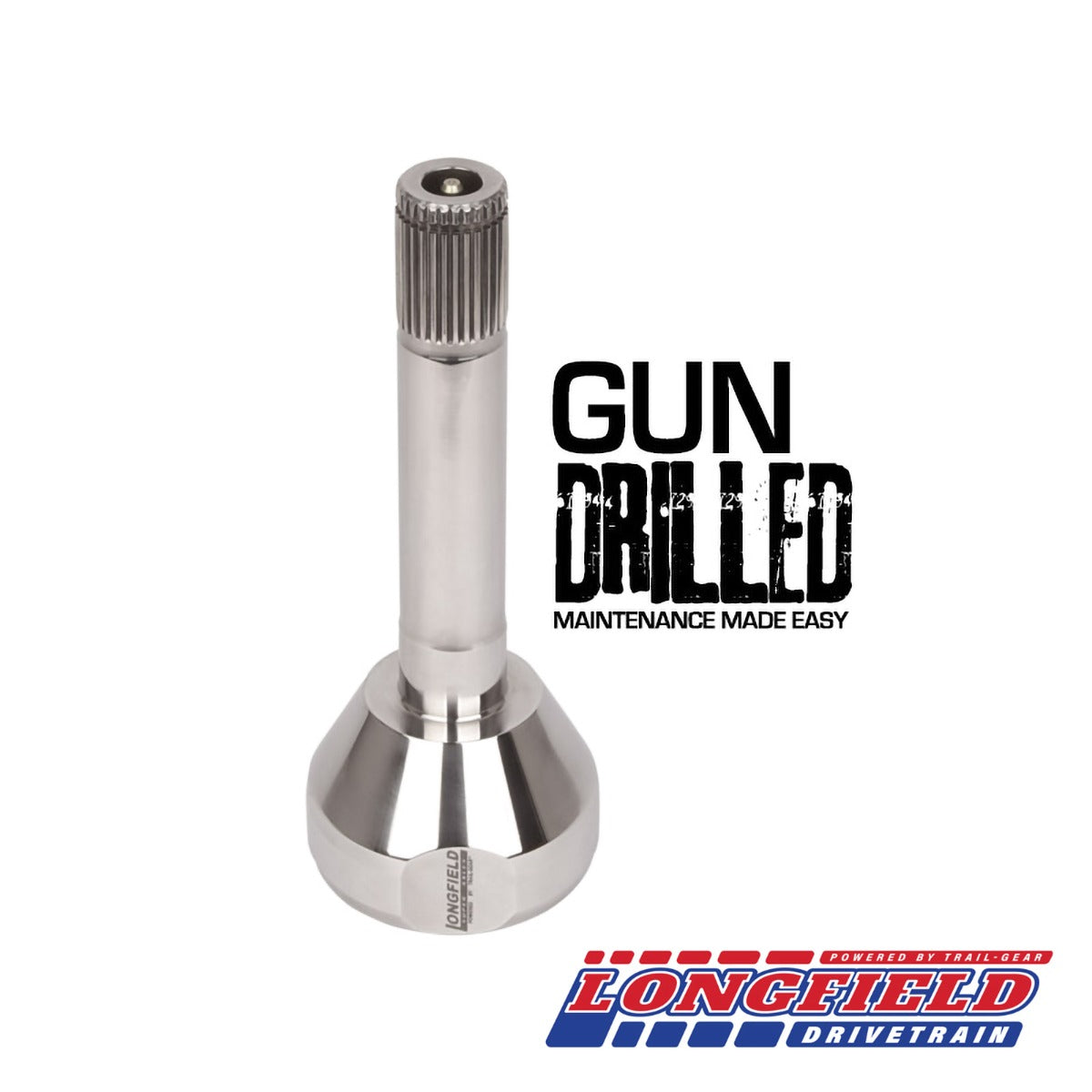 Longfield 30スプライン ガンドリル クロモリ バーフィールド（ピックアップ／4ランナー用・単品）