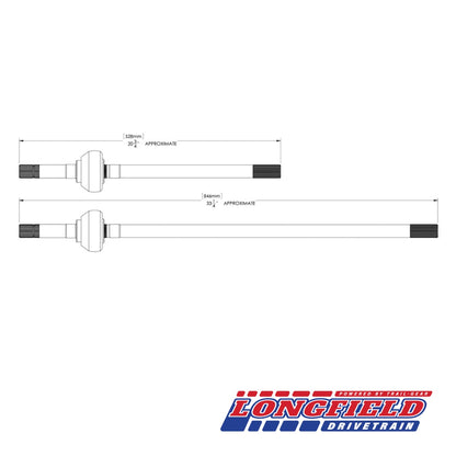 Longfield ジムニー JB23用 フロントアクスルキット（33スプライン）