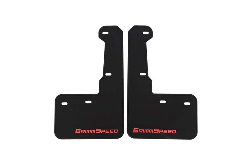 GrimmSpeed マッドフラップ ブラック/レッドロゴ | スバル 2015-2021年 WRX / STI(VA型)