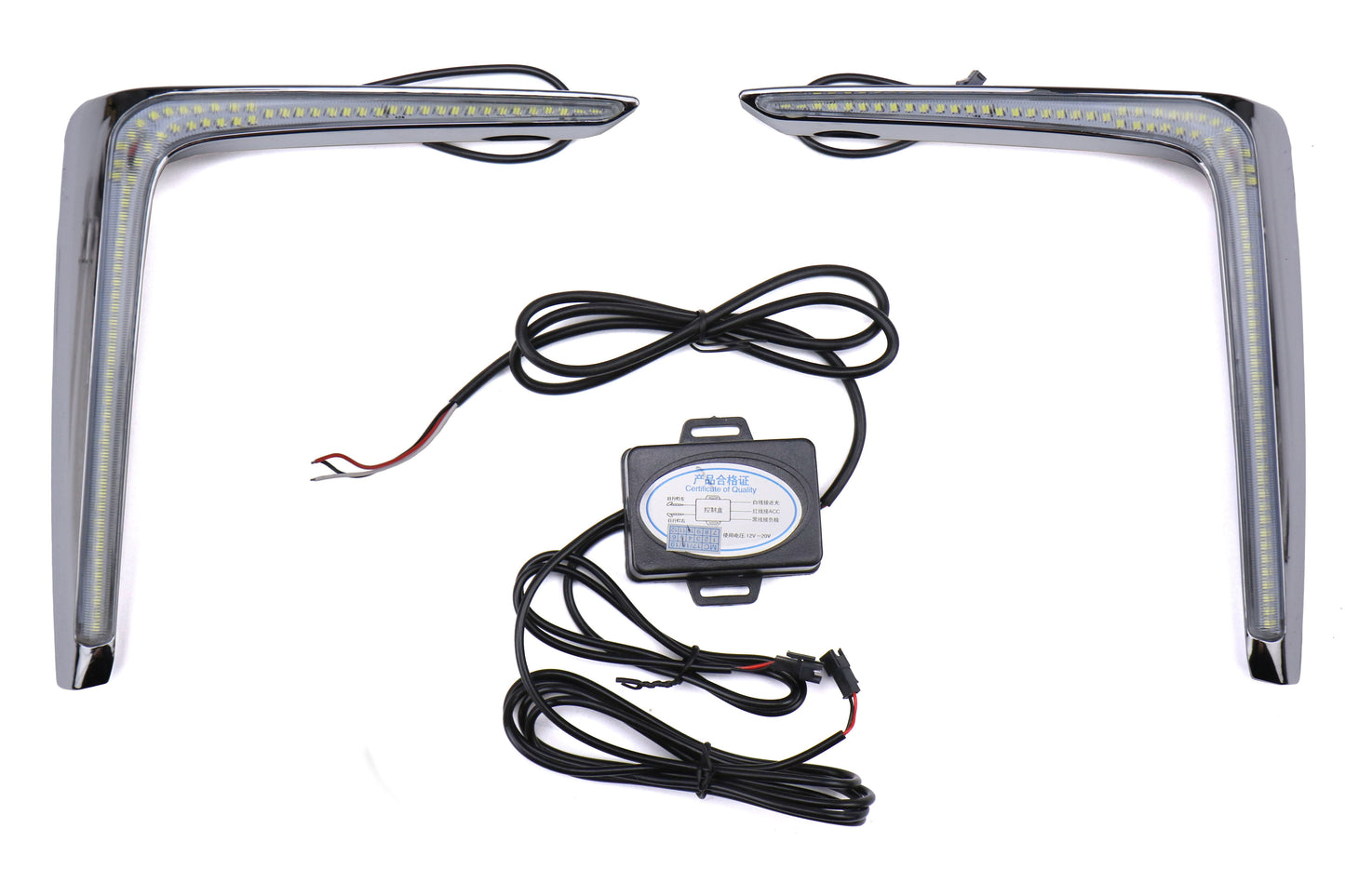 OLM GCS LED DRL フォグライトベゼルインサート - 2016-2017年モデル スバル クロストレック用