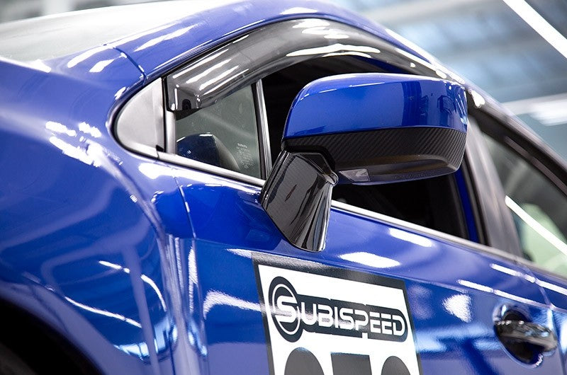 OLM LE ドライカーボンファイバー ロアミラーマウントカバー - 2015-2021 スバル WRX / STI / 2015-2017 クロストレック
