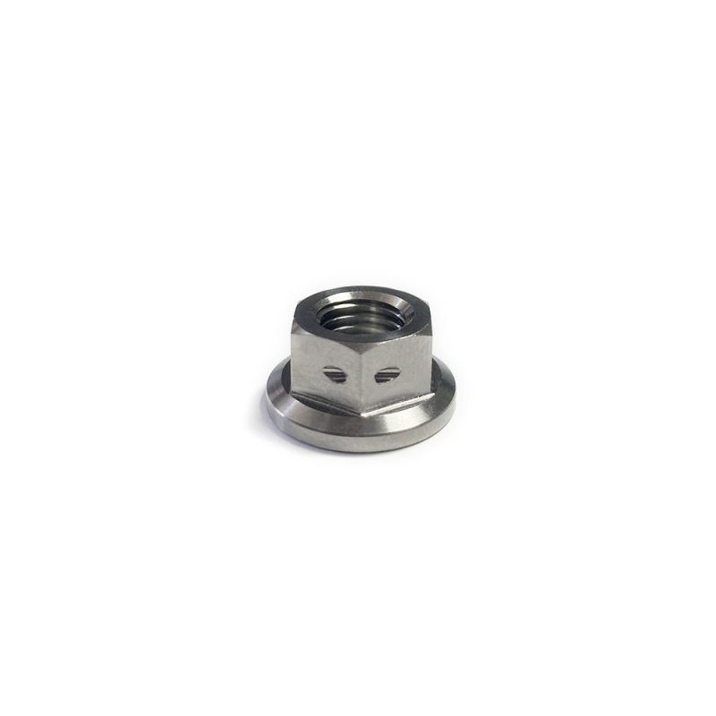Ticon チタン フランジナット M10x1.5 六角14mm ワイヤー穴付