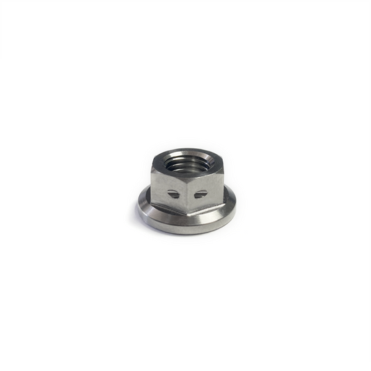 Ticon チタン フランジナット M10x1.25 六角14mm ワイヤー穴付
