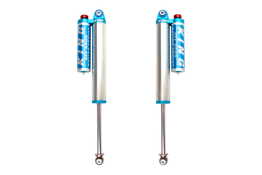 King Shocks 2015年以降フォードF150 2WD/4WD用 リア 2.5インチ（約63.5mm）直径 ピギーバックリザーバーショック アジャスター付（ペア）