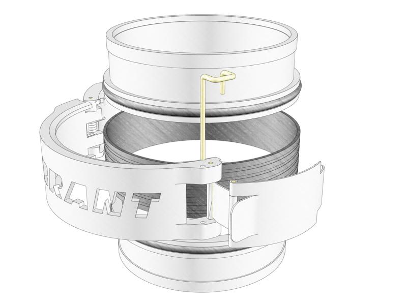 Vibrant 2インチ(約51mm) HDクランプシステム アルマイト(ブラック)