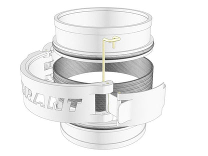 Vibrant 2インチ(約51mm) HDクランプシステム アルマイト(ブラック)