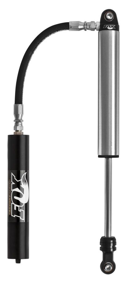 Fox 2.5 Factoryシリーズ 10インチ（約254mm） スムースボディ リモートリザーバーショック 7/8インチ（約22.2mm）シャフト（カスタムバルビング） - ブラック