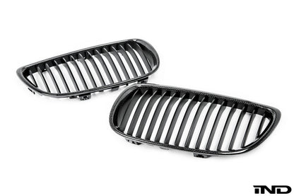 iND e9x m3 carbon fiber front grille set - iND Distribution