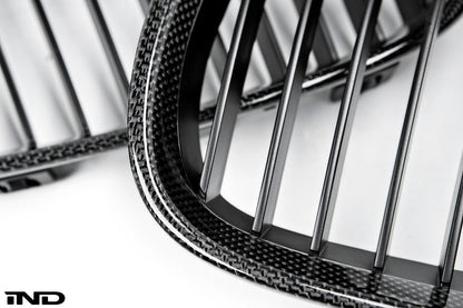 iND e9x m3 carbon fiber front grille set - iND Distribution