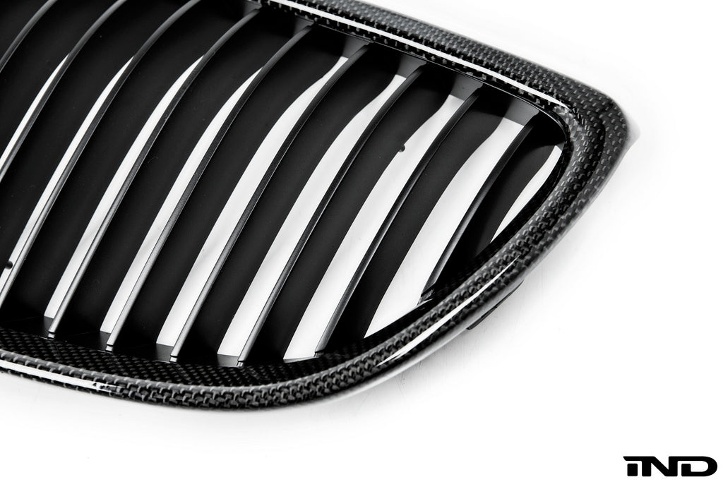 iND e9x m3 carbon fiber front grille set - iND Distribution