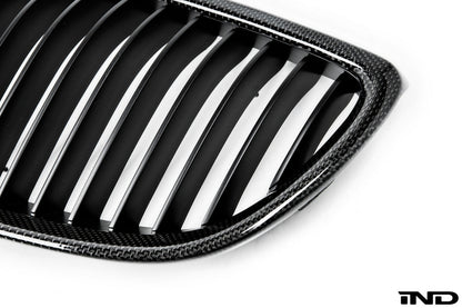 iND e9x m3 carbon fiber front grille set - iND Distribution