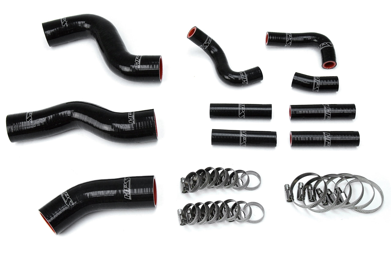 HPS シリコン ホース キット - ラジエーターおよびヒーター ホース 57-1441-BLK