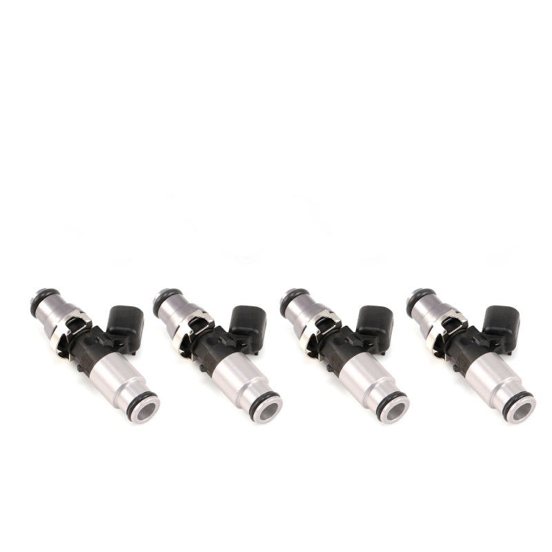 Injector Dynamics 1050X インジェクター 14mm（グレー）アダプター上部 - （シルバー）下部アダプター（4個セット）