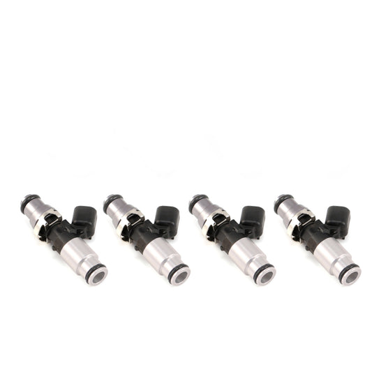Injector Dynamics 2600-XDS インジェクター - 60mm 長さ - 14mm トップ - 14mm ボトムアダプター（4本セット）