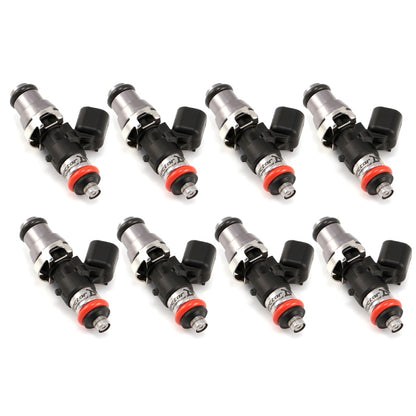 Injector Dynamics 1340cc インジェクター - 48mm 長さ - 14mm グレー トップ - 15mm（オレンジ）低 O リング（8個セット）