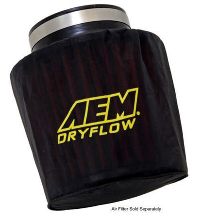 AEM エアフィルターラップ ベース6インチ（約152mm）、トップ5 1/4インチ（約133mm）、高さ5インチ（約127mm）