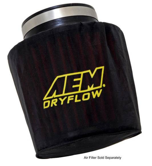 AEM エアフィルターラップ ベース6インチ（約152mm）、トップ5 1/4インチ（約133mm）、高さ5インチ（約127mm）