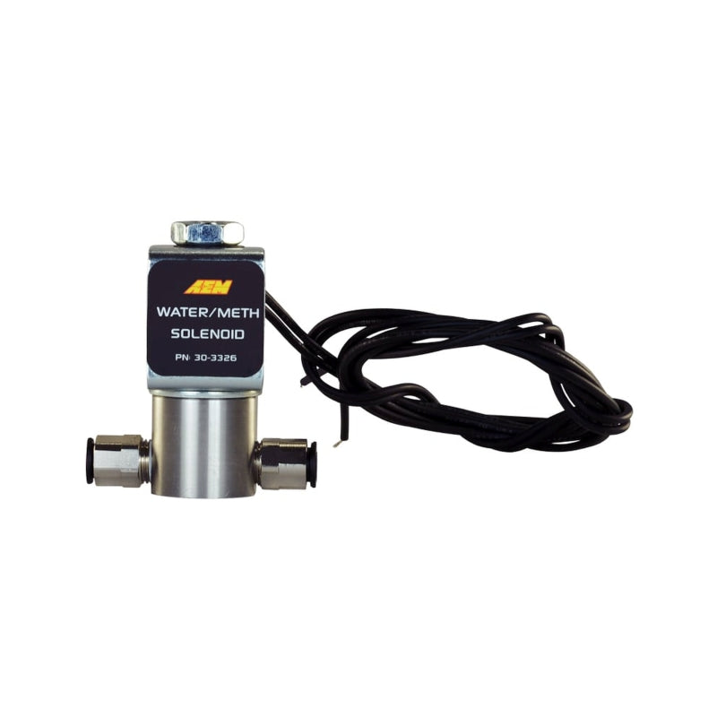 AEM ウォーター／メタノール噴射システム - ハイフロー低電流WMIソレノイド - 200PSI 1/8in-27NPT 入出力
