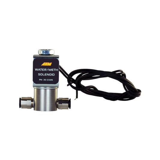 AEM ウォーター／メタノール噴射システム - ハイフロー低電流WMIソレノイド - 200PSI 1/8in-27NPT 入出力