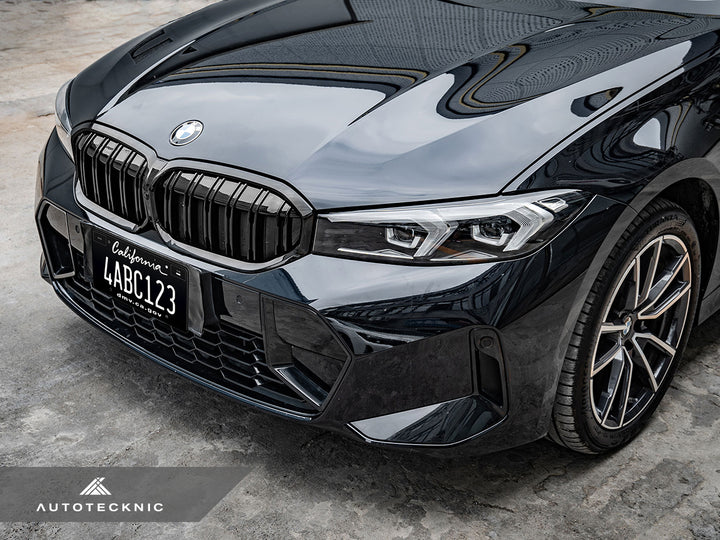 AutoTecknic G20 3シリーズ LCI デュアルスラットフロントグリル - グロスブラック