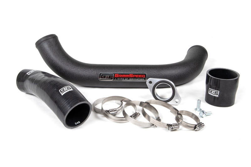 GrimmSpeed チャージパイプキット 上置きインタークーラー用 ブラック | スバル 2015-2021年 WRX