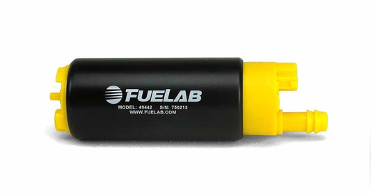 Fuelab 494 高出力 インタンク 電動燃料ポンプ - 340 LPH インライン フロムアウト