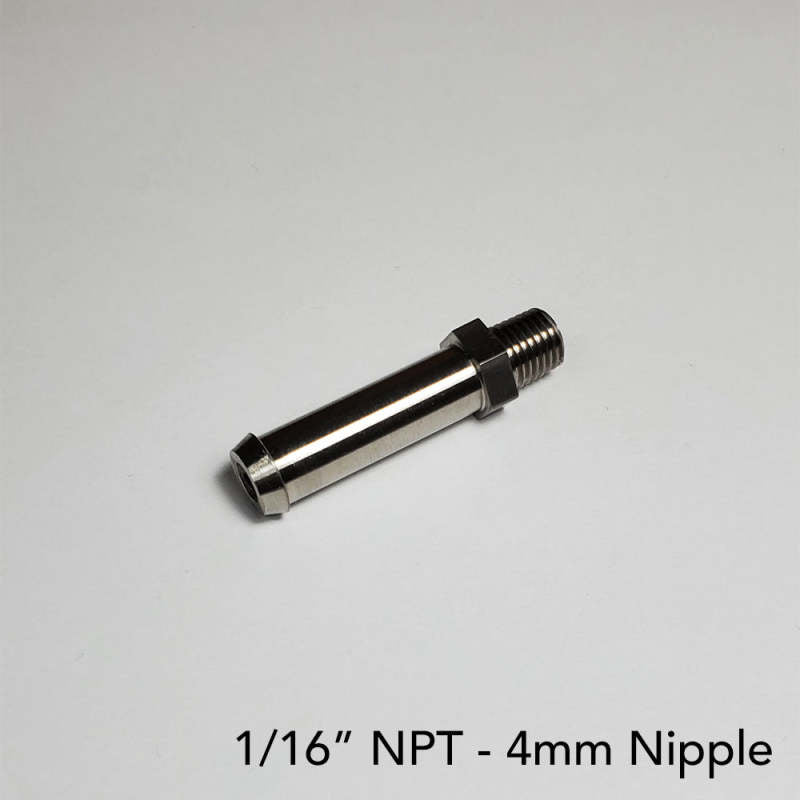 Ticon フィッティング 1/16NPT - 4mmニップル 全長40mm