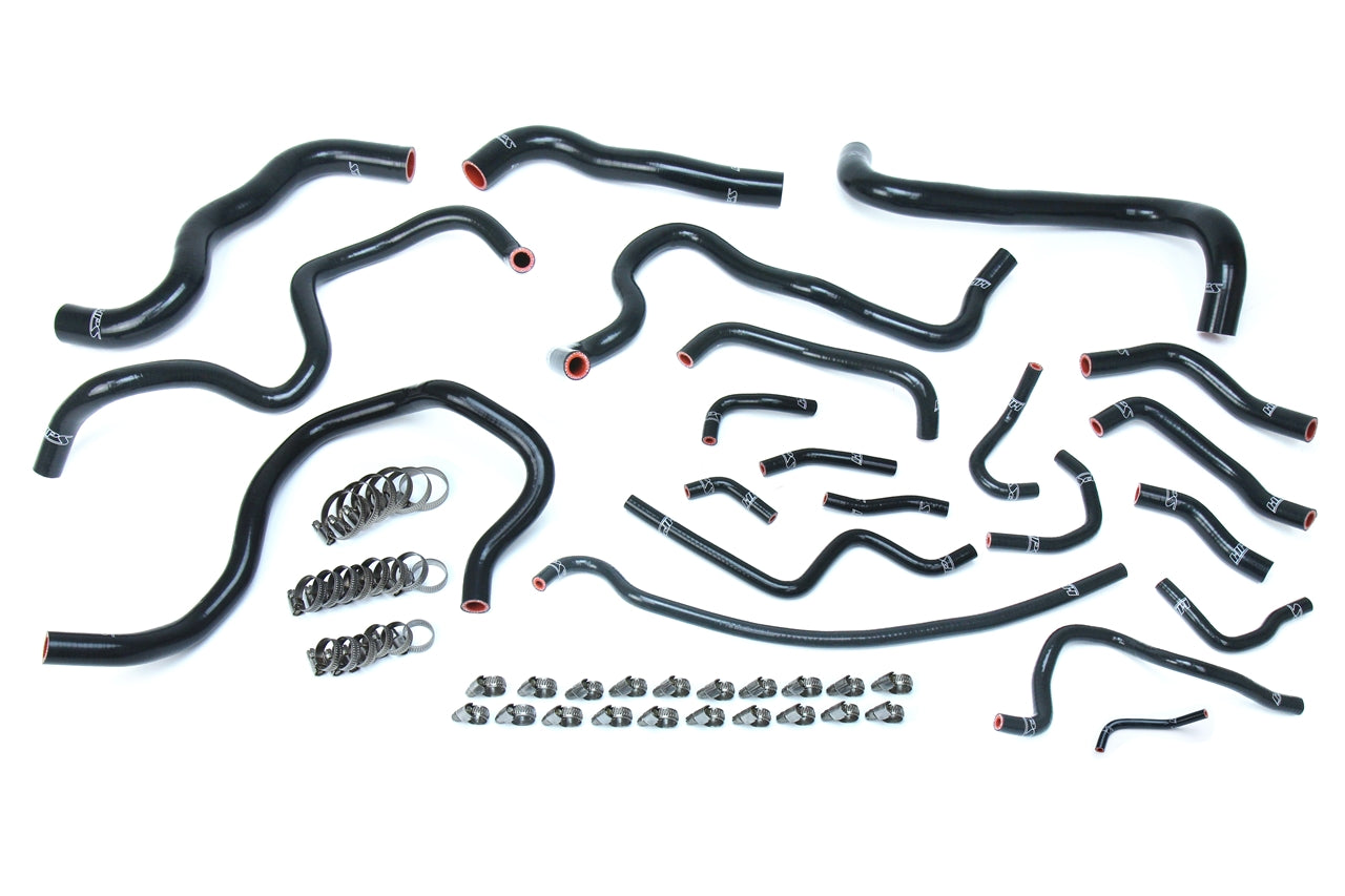 HPS シリコン ホース キット - ラジエーターおよびヒーター ホース 57-1608-BLK