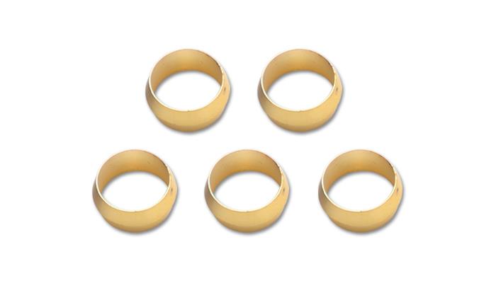 Vibrant 真鍮オリーブインサート 3/8インチ(約9.5mm) 5個入り